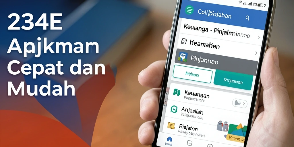 Tampilan antarmuka 234E yang sederhana dan user-friendly.