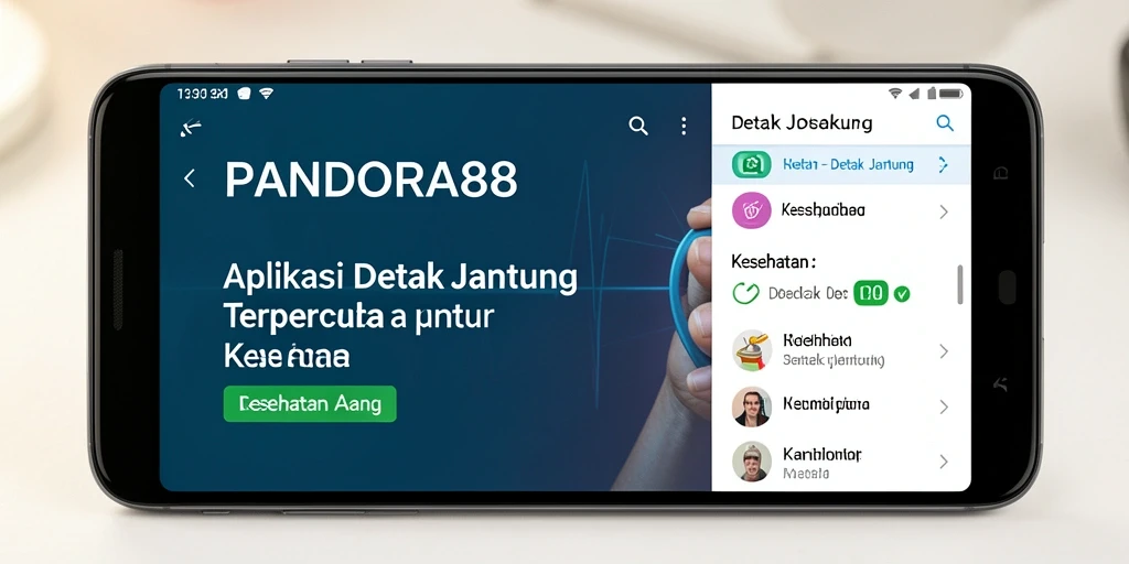 Antarmuka aplikasi PANDORA88 yang intuitif dan informatif.
