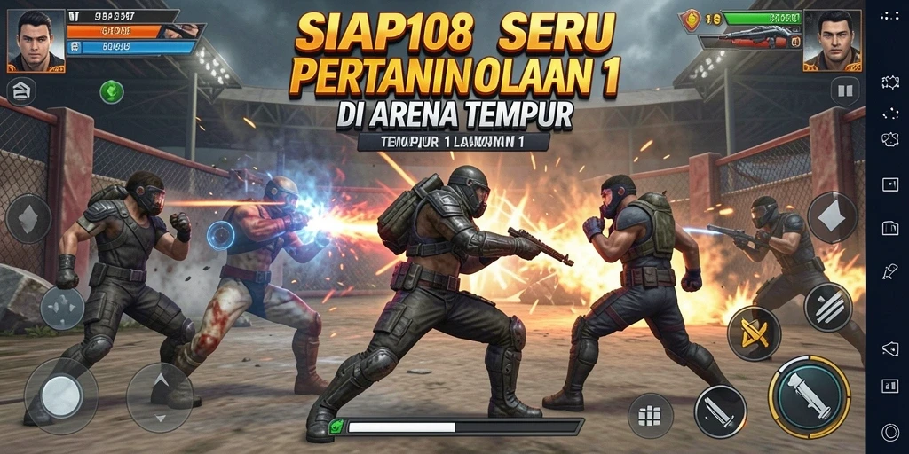 Tampilan antarmuka tempur seru di <strong>SIAP108</strong>.
