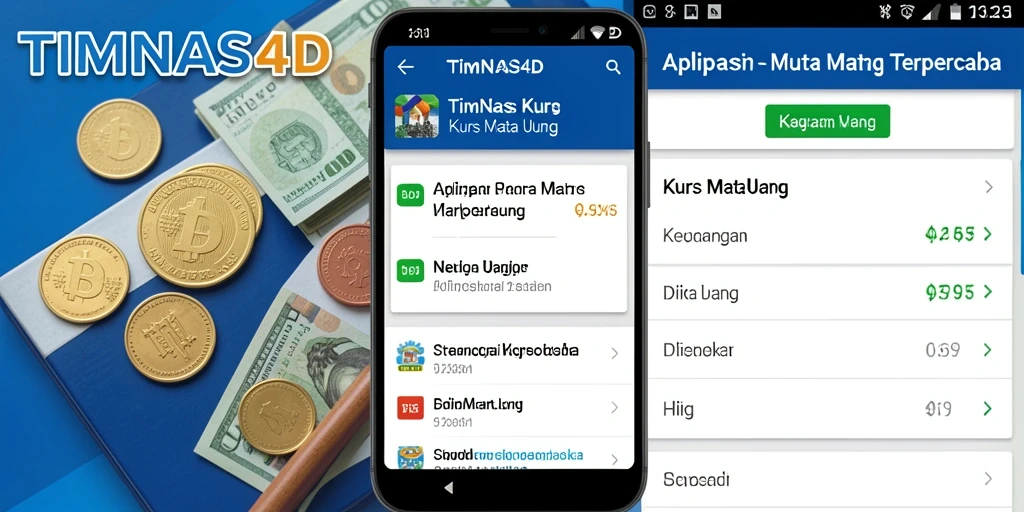 Antarmuka TIMNAS4D menampilkan kurs mata uang terkini dengan grafik tren.